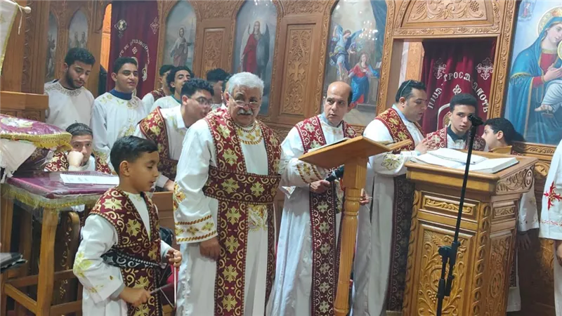 رسالة محبة وسلام.. قداس عيد الغطاس المجيد بكنيسة الأنبا بيشوي ببورسعيد