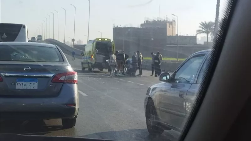 إصابة شخص في حادث تصادم على محور عرابي