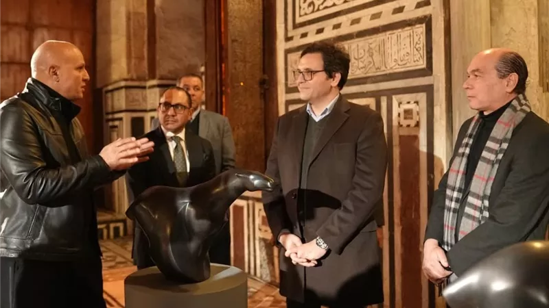 معرض «المسار» للفنان خالد زكي  تجربة فنية تتفاعل مع التراث بقبة الغوري 