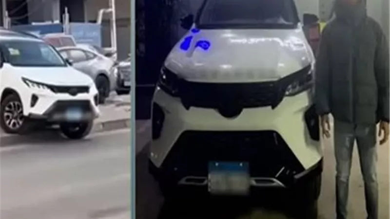 عليها شعار البرلمان.. «الداخلية» تكشف ملابسات فيديو السيارة المخالفة