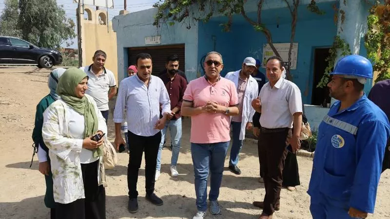 رئيس مياه الغربية يتفقد محطتي كفر الزيات