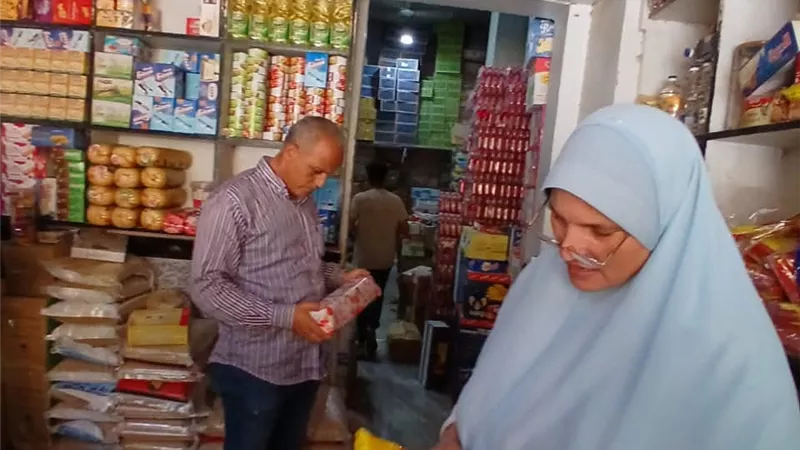  13 محضر تمويني حصاد حملة رقابية على أسواق ناصر ببني سويف