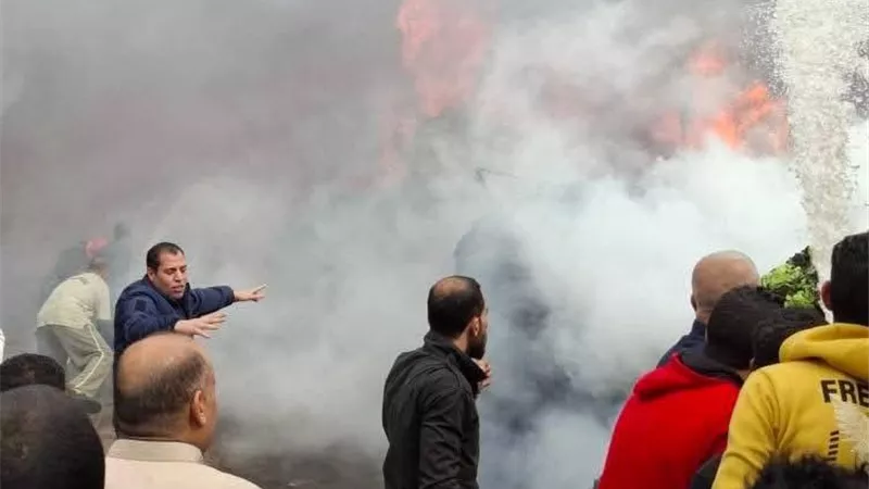 5 وفيات و25 مصابًا في حريق هائل بمصنع بالمنطقة الصناعية في المحلة الكبرى
