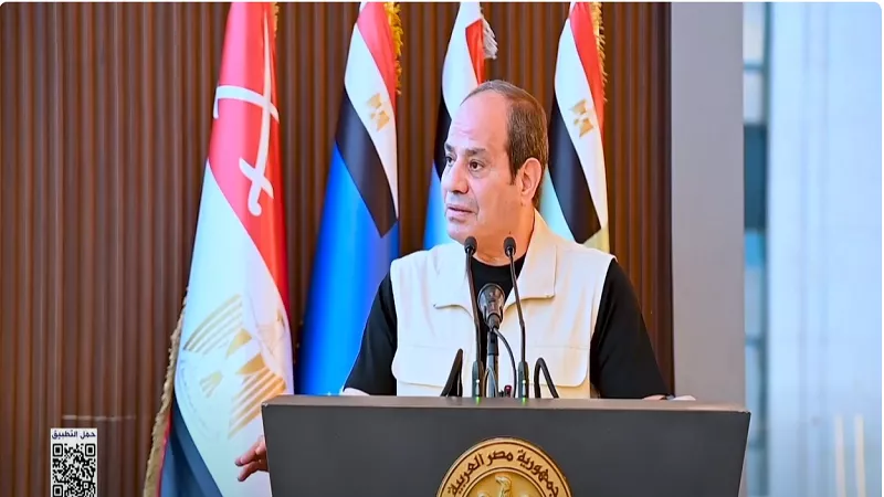 الرئيس السيسي:«إحنا مسالمين .. ولكن بفضل الله محدش يقدر يأذي مصر»| فيديو