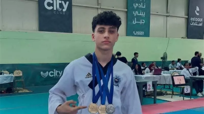 بطولة تحت «الرماد».. مأساة لاعب التايكوندو داخل حريق مصنع المحلة| صور