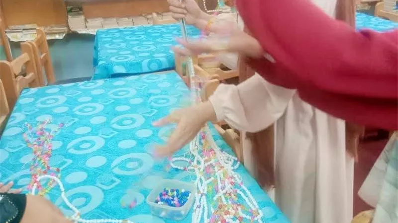 ورشة تدريبية للفتيات على تصميم الإكسسوارات المنزلية والمطبخ بسيدي سالم