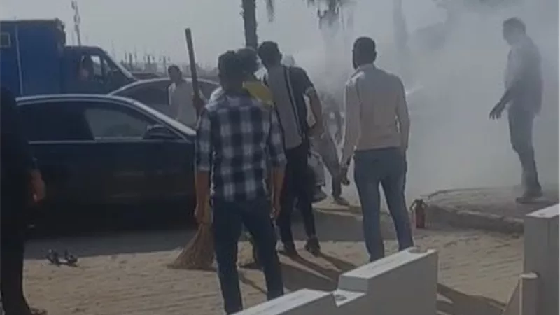 «طفوها بالرملة».. المعاينة الأولية تكشف سبب حريق سيارة شوبير