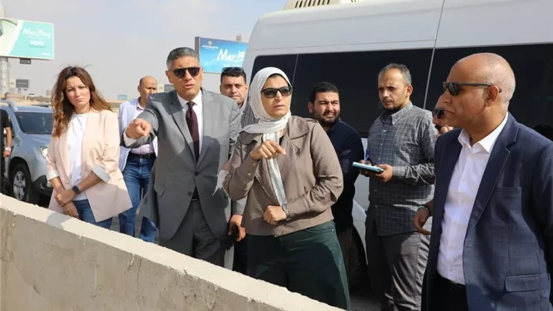 محافظ الجيزة يتفقد أعمال تطوير مطار سفنكس والطريق الصحراوي