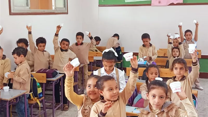 صحة كفر الشيخ تبدأ فحص طلبة المدارس ضد البلهارسيا والطفيليات المعوية