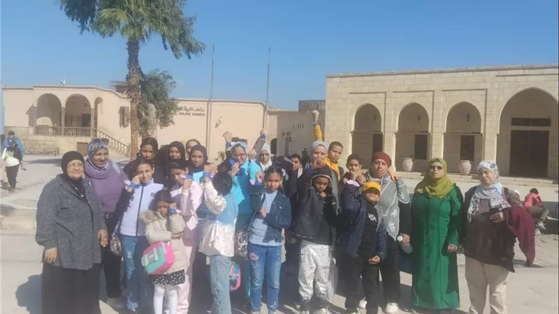 جولة تثقيفية للأطفال بقلعة صلاح الدين ضمن أنشطة أتوبيس الفن الجميل