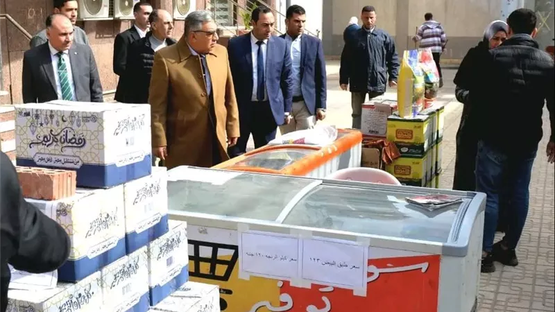 محافظ الدقهلية يتابع تشغيل منفذ «مستقبل مصر» للسلع الغذائية