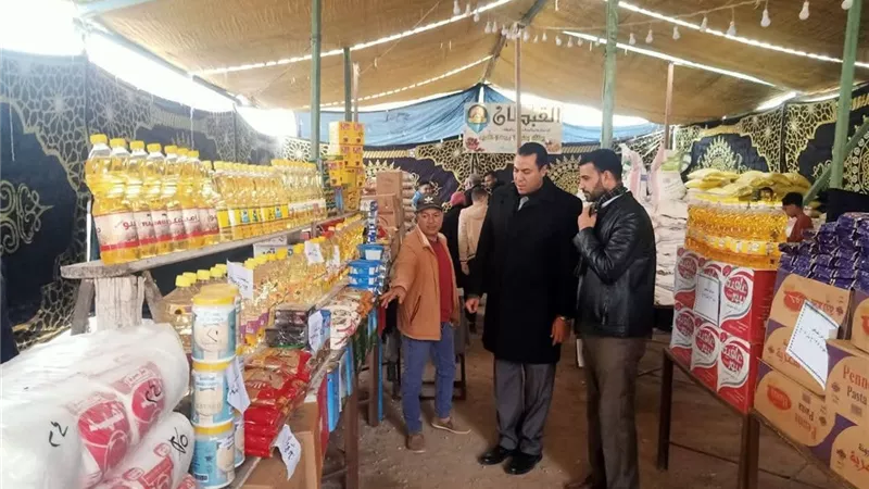 ضبعون يتفقد معرض أهلا رمضان بمدينة فوه بكفرالشيخ 