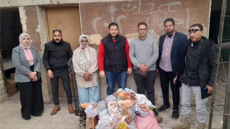 ضبط 800 كيلوجرام لحوم غير صالحة للاستهلاك الآدمي بسوهاج