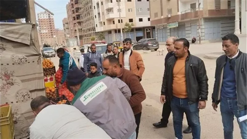 تحرير 194 محضر إشغال طريق في حملة بالمنيا