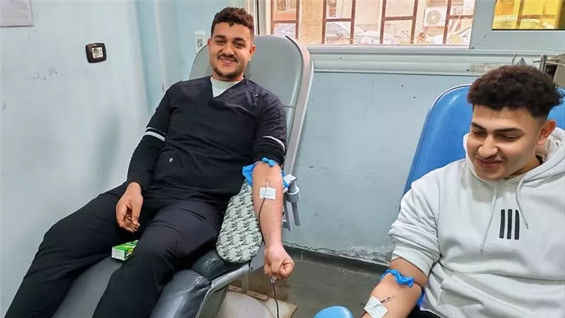 تمريض مستشفى دسوق العام يتبرع بالدم لصالح مرضى الطوارئ والحوادث