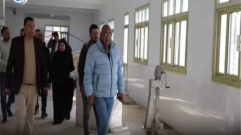 رئيس مياه المنيا يتفقد محطة جنوب ملوي 