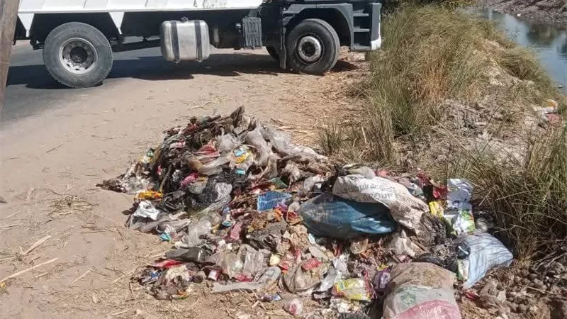 رفع 35 طن مخلفات صلبة بقرية الرياينة في حملة مكبرة للنظافة غرب الأقصر