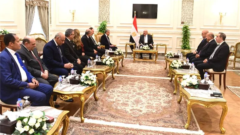 هشام بدوي يستقبل رئيس الجهاز المركزي للمحاسبات بمقر البرلمان