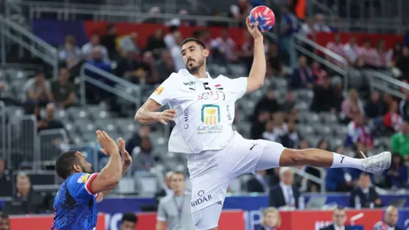 يحيى خالد أفضل لاعب في مباراة مصر والجزائر ببطولة إفريقيا لليد