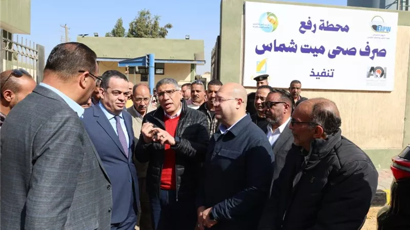 محافظ الجيزة: محطة ميت شماس إضافة مهمة لمنظومة الصرف الصحي|صور