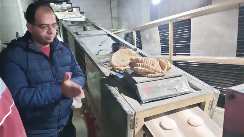 تحرير 8 محاضر بالحملة التموينية على المخابز بنطاق مدينة دسوق