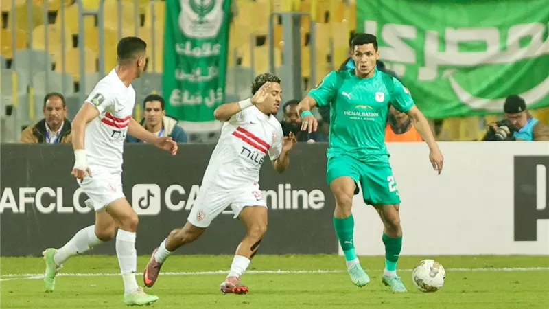 طاقم حكام مباراة الزمالك والمصري في الكونفدرالية 