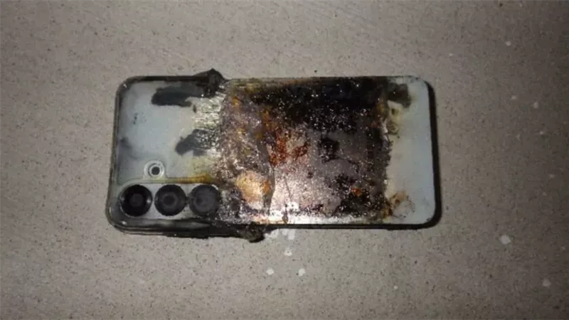 انفجار هاتف Galaxy S25+ أثناء الشحن يفتح ملف سلامة البطاريات 