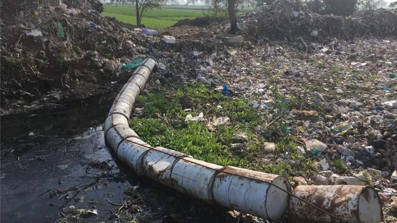 «كارثة بيئية».. استغاثة أهالي بنايوس بالزقازيق من مياه الصرف|فيديو