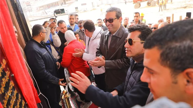 وزير الشباب يفتتح وحدة الطب الرياضي بدمياط|صور