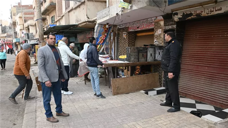 حملة مكبرة بمنطقة كوبري إفلاقة في دمنهور لإزالة الإشغالات