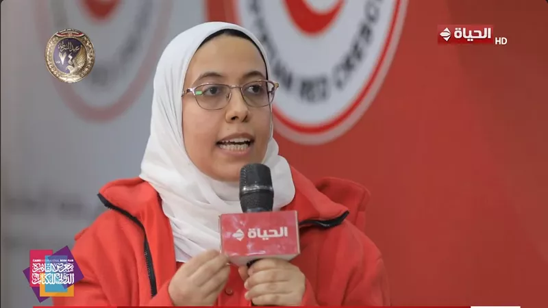 فرق استجابة الطوارئ بالهلال الأحمر توضح هدف الحضور بمعرض الكتاب|فيديو