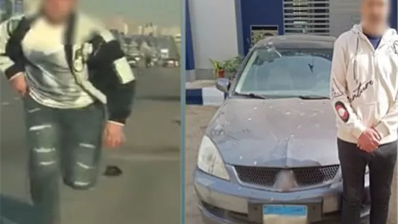 القبض على قائد سيارة اصطدم بآخر واعتدى عليه بالضرب في الزقازيق