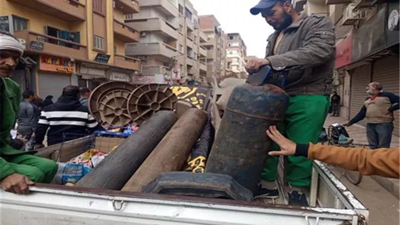 تحرير 98 محضر إشغال طريق في حملة مكبرة بمدينة ملوي