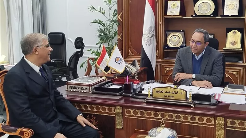 محافظ قنا يستقبل وكيل تعليم قنا الجديد ويؤكد على دعم منظومة التعليم