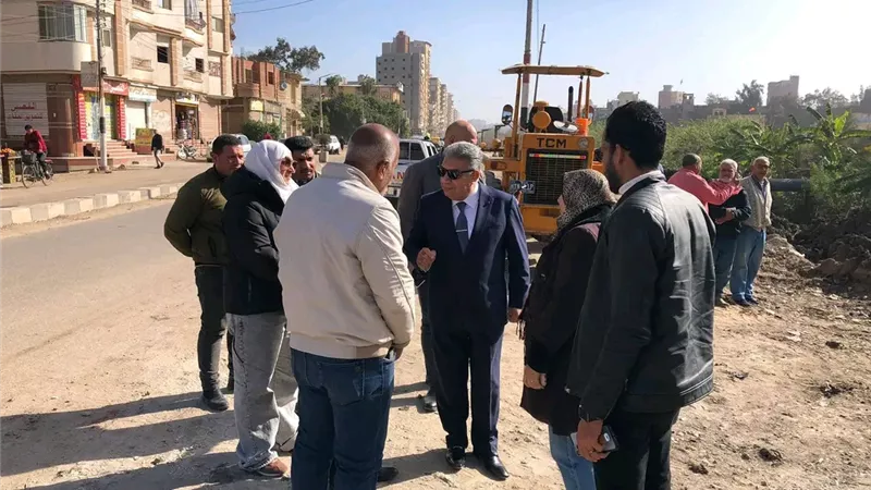محافظ الدقهلية يتابع تطورات إنشاء كوبري معلة بطلخا