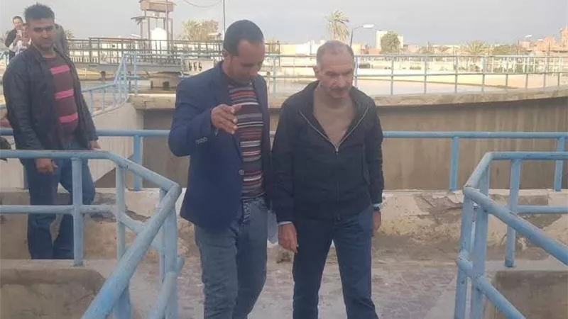 رئيس مياه كفر الشيخ يتفقد محطة فوه