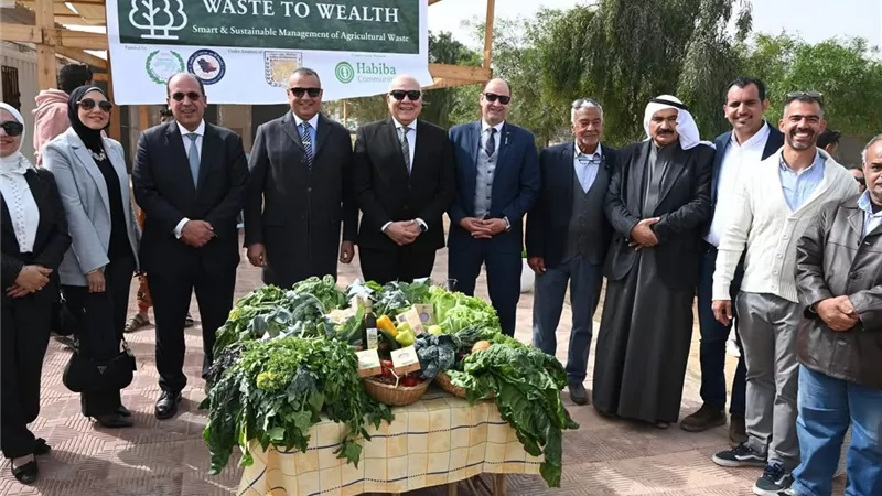 محافظ جنوب سيناء يشهد تدشين مشروع بحثي لتحويل المخلفات الزراعية لعلف حيوان