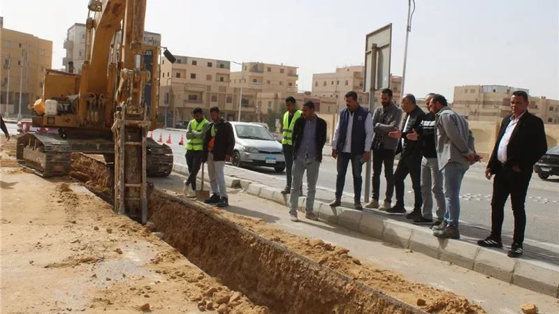 مدينة بدر تتطور من الجذور: إحلال خط مياه رئيسي بالحي الأول لتحسين الخدمة