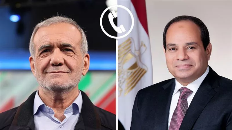 بزشكيان للرئيس السيسي: الدبلوماسية خيار إيران الأول ولا تفاوض تحت التهديد