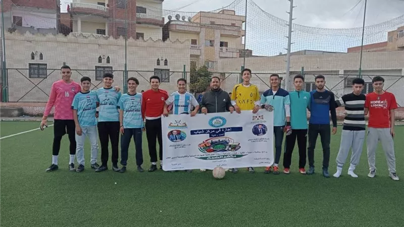 تصفيات خماسي كره القدم احتفالاً بعيد الشرطة في بيلا بكفر الشيخ