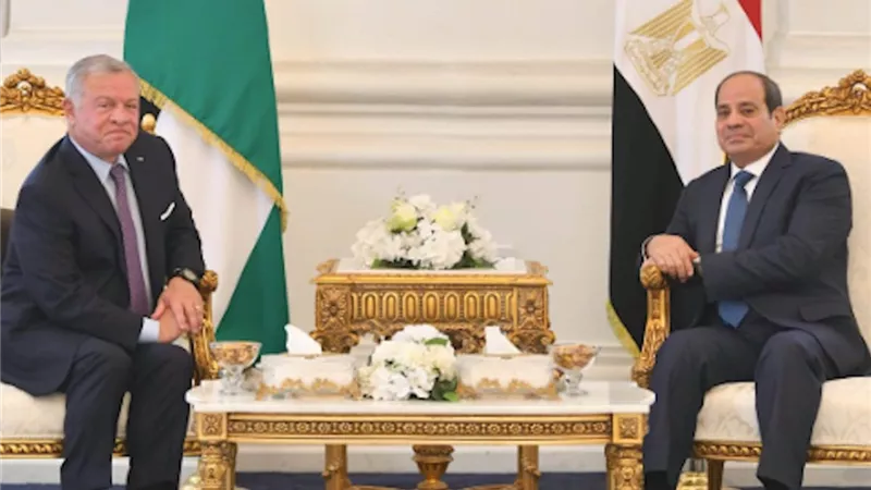 على رأسهم غزة.. الرئيس السيسي والعاهل الأردني يبحثان القضايا الراهنة