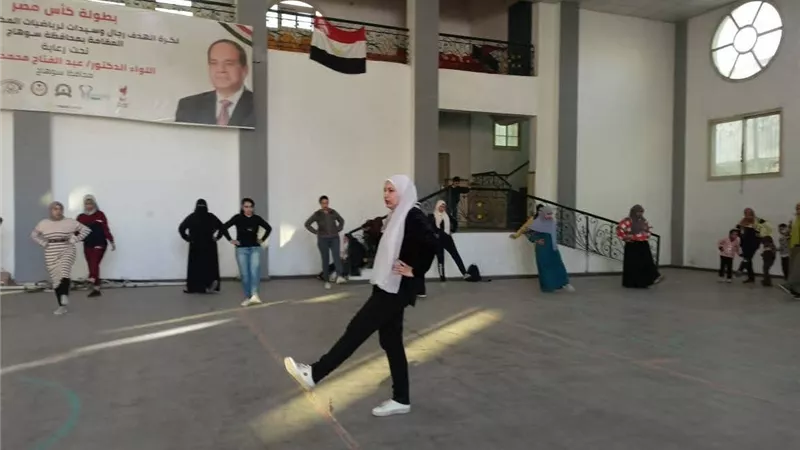 استمرار فعاليات تدريب المشروع القومي لرياضة المرأة بسوهاج
