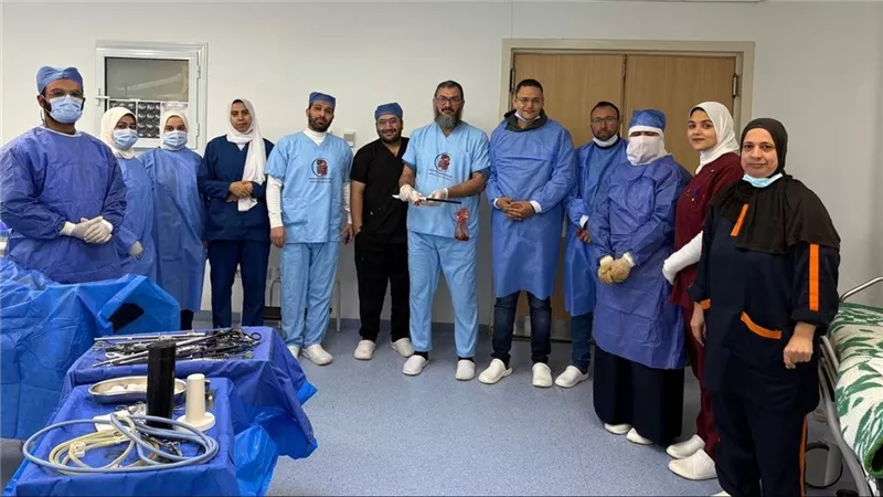 نجاح مستشفى سيدي غازي في إجراء عملية استئصال المرارة وجزء من الكبد