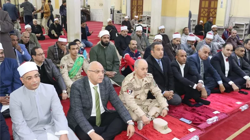 محافظ القليوبية يشهد احتفالية ذكرى ليلة النصف من شعبان بمسجد ناصر ببنها