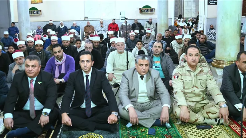 البحيرة تحتفل بذكرى ليلة النصف من شعبان من مسجد الحبشي بدمنهور
