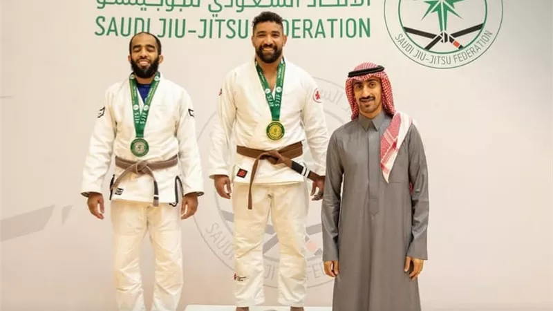 محمد دولفين وسيف حمدالله يتوجان بذهبية بطولة أبها للجوجيتسو
