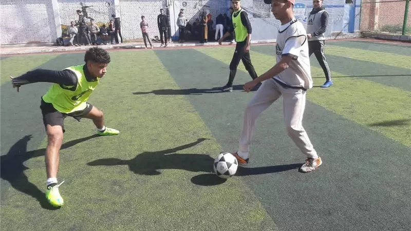  فوز فريق سنديون في التصفيات التمهيدية لدوري خماسي كرة القدم بفوه
