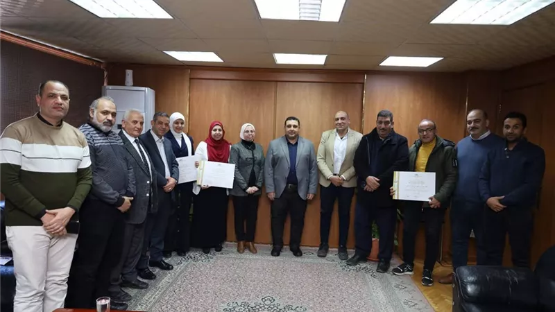رئيس «مياه البحيرة» يستقبل مدير عام السلامة والمأمونية بالشركة القابضة 