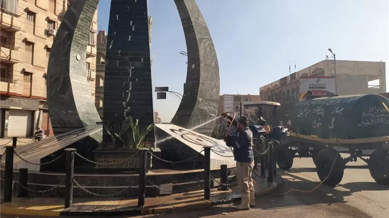 استمرار العمل بحملات النظافة اليومية ورفع المخلفات والقمامة بدسوق