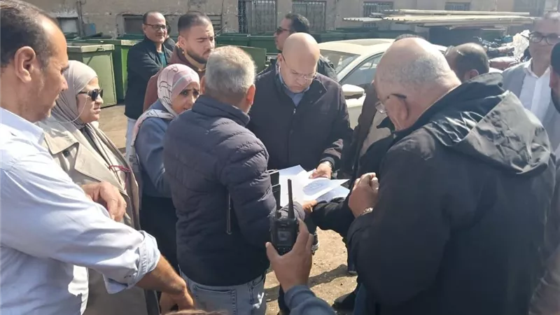 نائب محافظ الجيزة يتفقد منطقة المستودع بقرية الطرفاية بمركز البدرشين